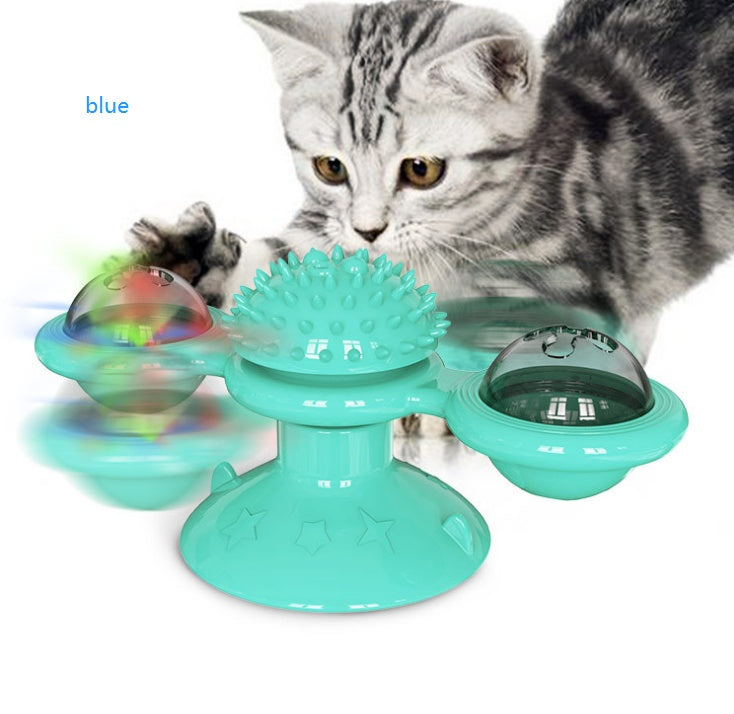 Rotating Cat Windmill Toy