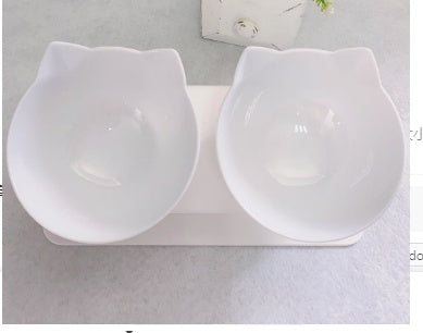 Non-Slip Elevated Double Pet Bowl