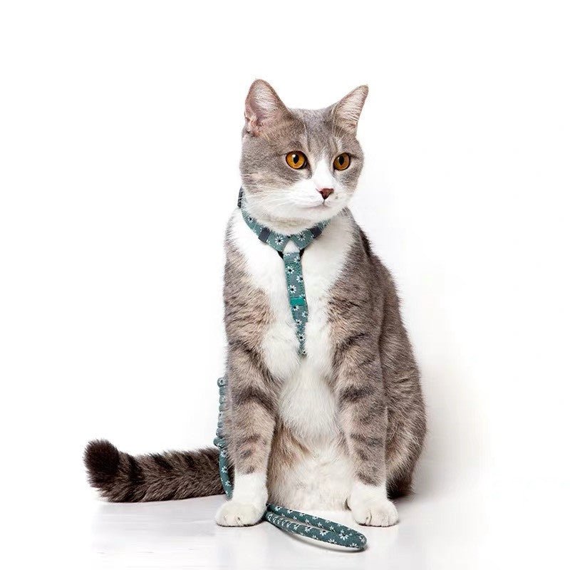 Adjustable Nylon Cat Harness & Leash Set