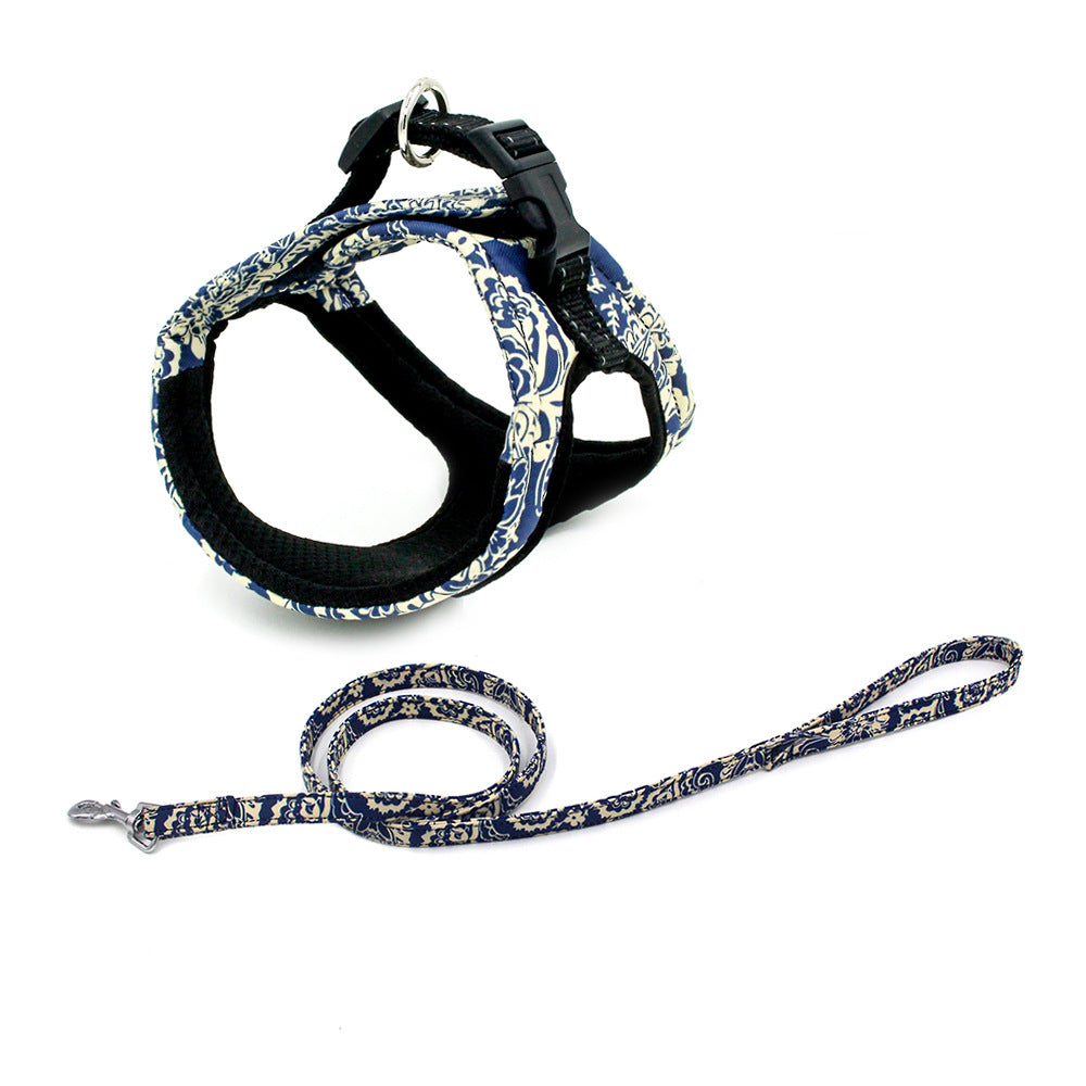 Reflective Dog Harness & Chest Strap Set
