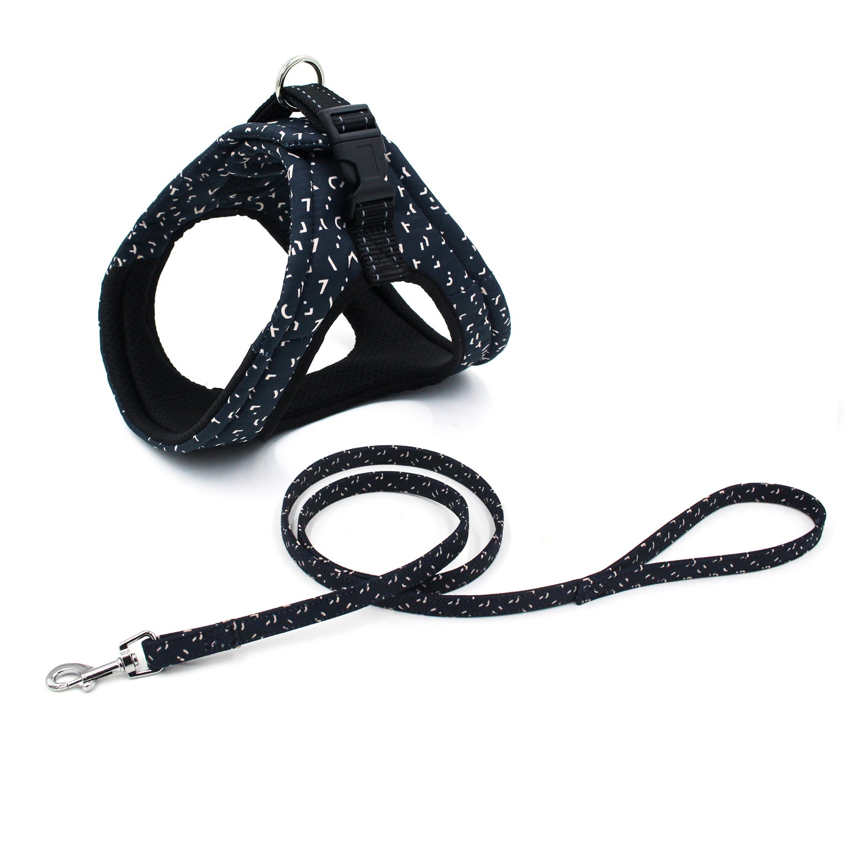 Reflective Dog Harness & Chest Strap Set