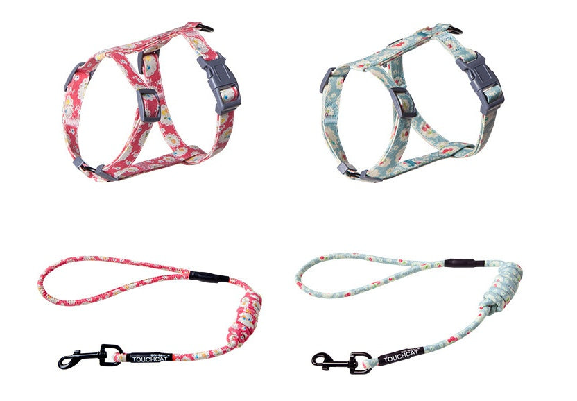 Adjustable Nylon Cat Harness & Leash Set