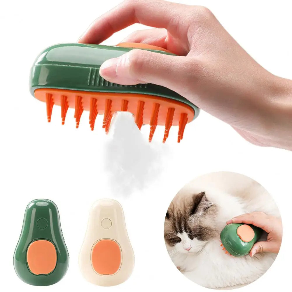 3-in-1 Steam Grooming Brush for Cats & Dogs