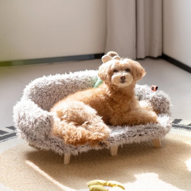 Luxury Wooden Pet Bed