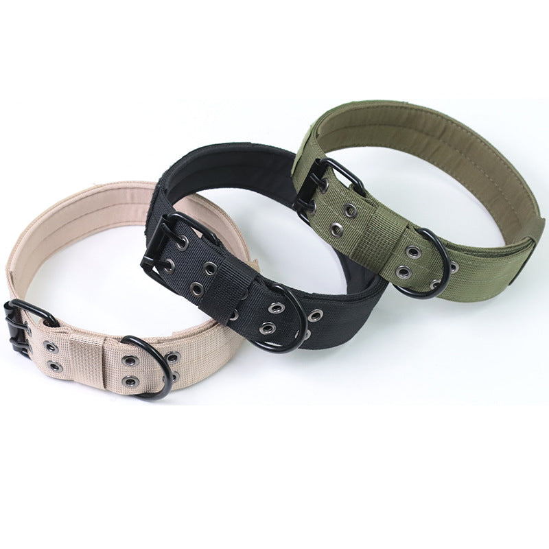 Military-Style Adjustable Dog Collar