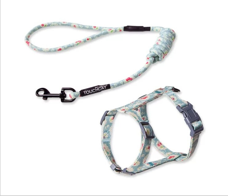 Adjustable Nylon Cat Harness & Leash Set