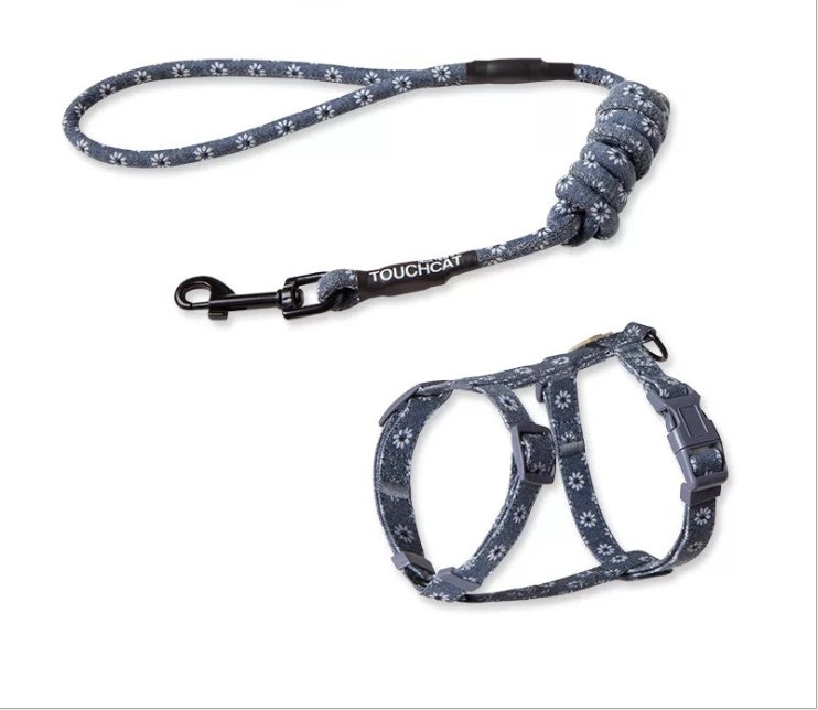 Adjustable Nylon Cat Harness & Leash Set