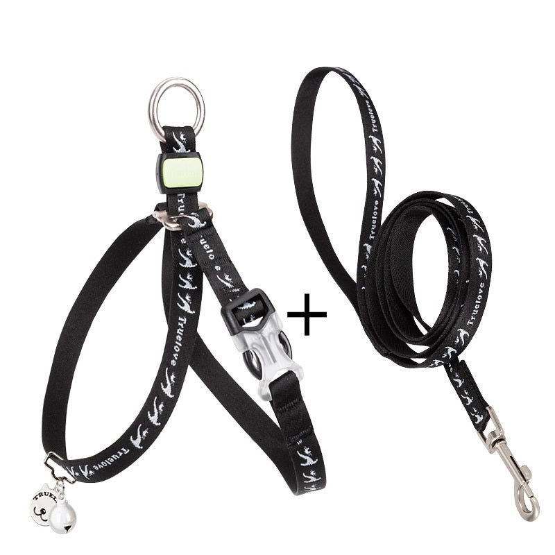 Breathable Cat Harness with Bell & Leash Set