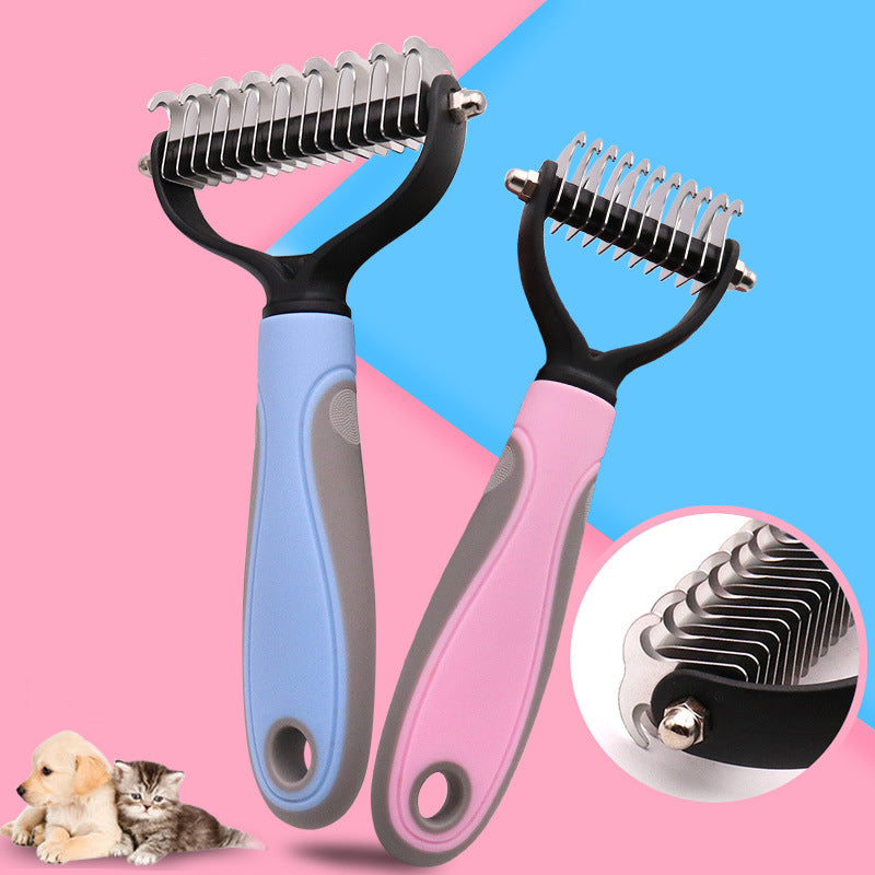 Double-Sided Stainless Steel Pet Brush
