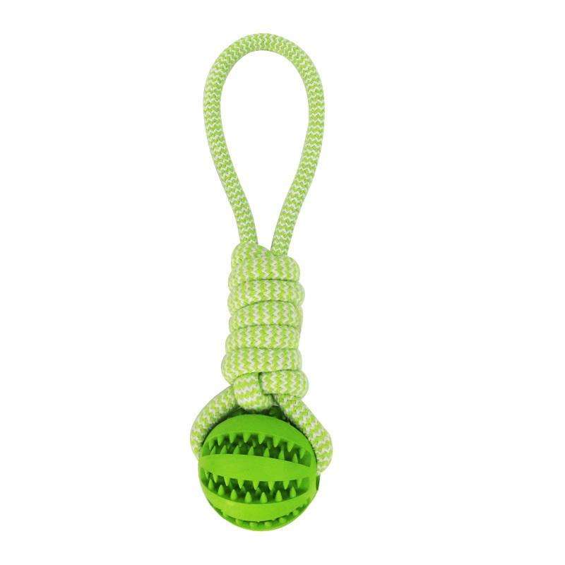 Interactive Dog Chew Ball with Rope