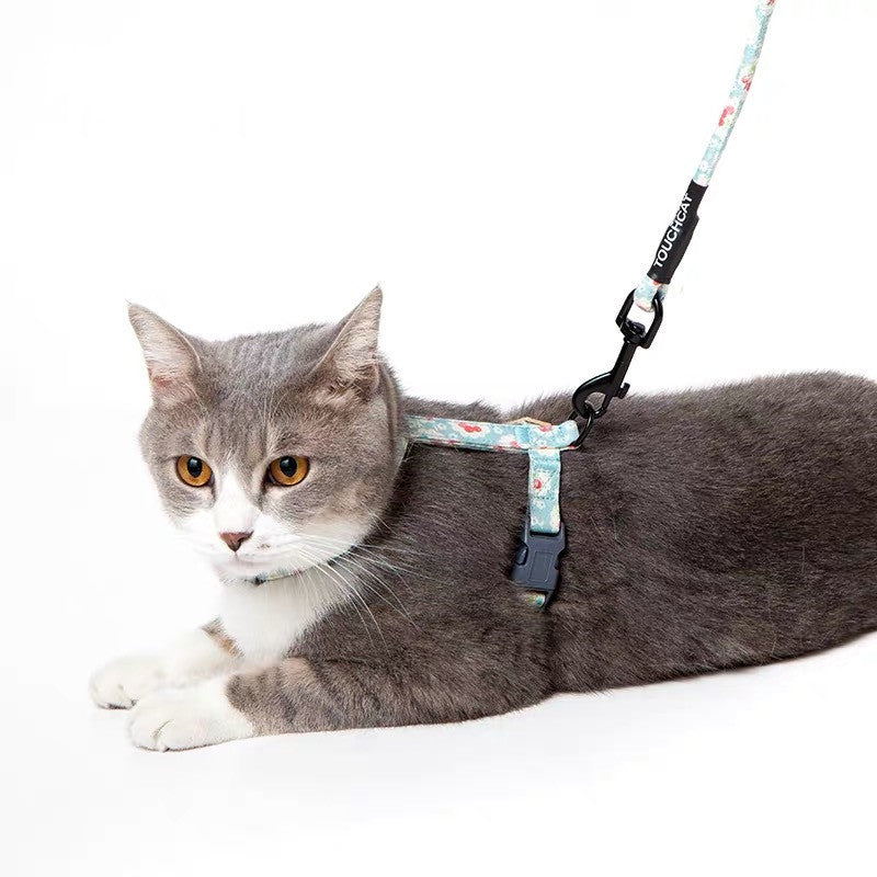 Adjustable Nylon Cat Harness & Leash Set