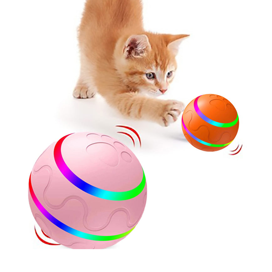 Intelligent Self-Rotating Cat Ball