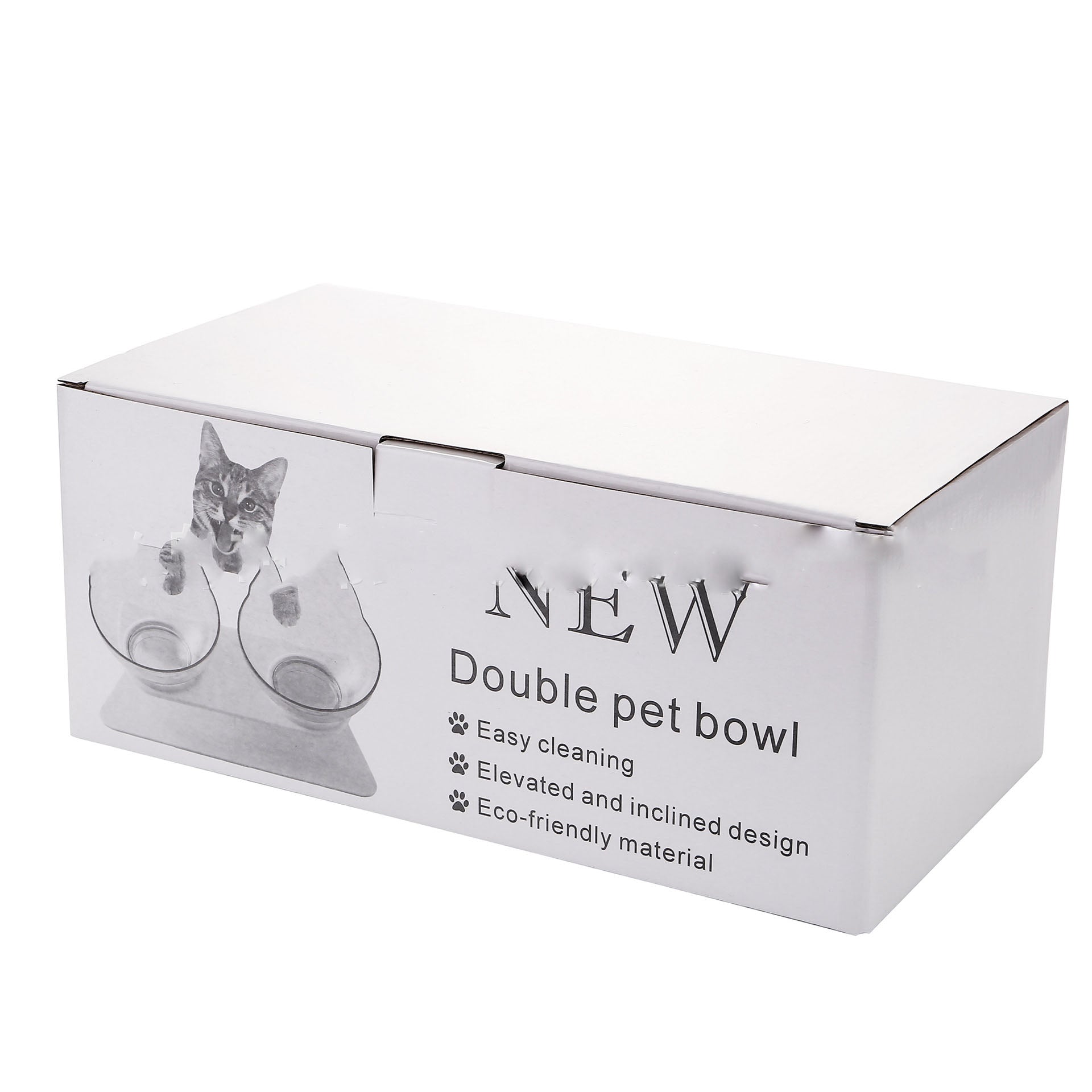 Non-Slip Elevated Double Pet Bowl