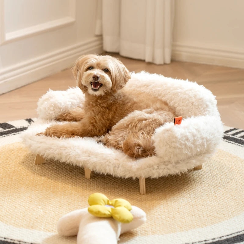 Luxury Wooden Pet Bed