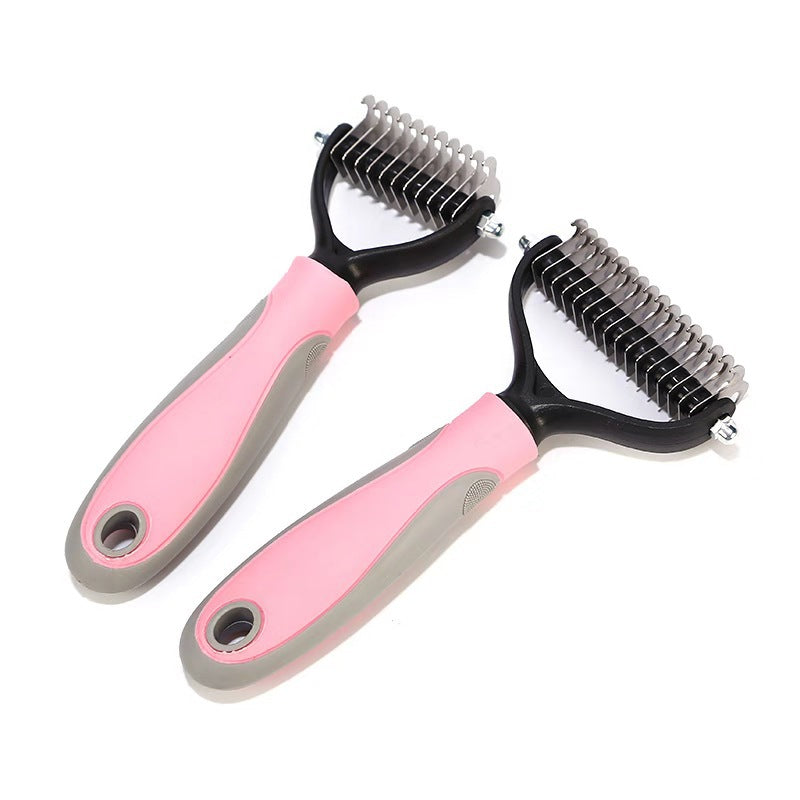 Double-Sided Stainless Steel Pet Brush