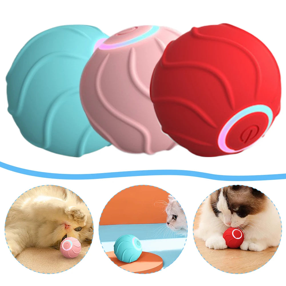Automatic Rolling Cat Toy Ball