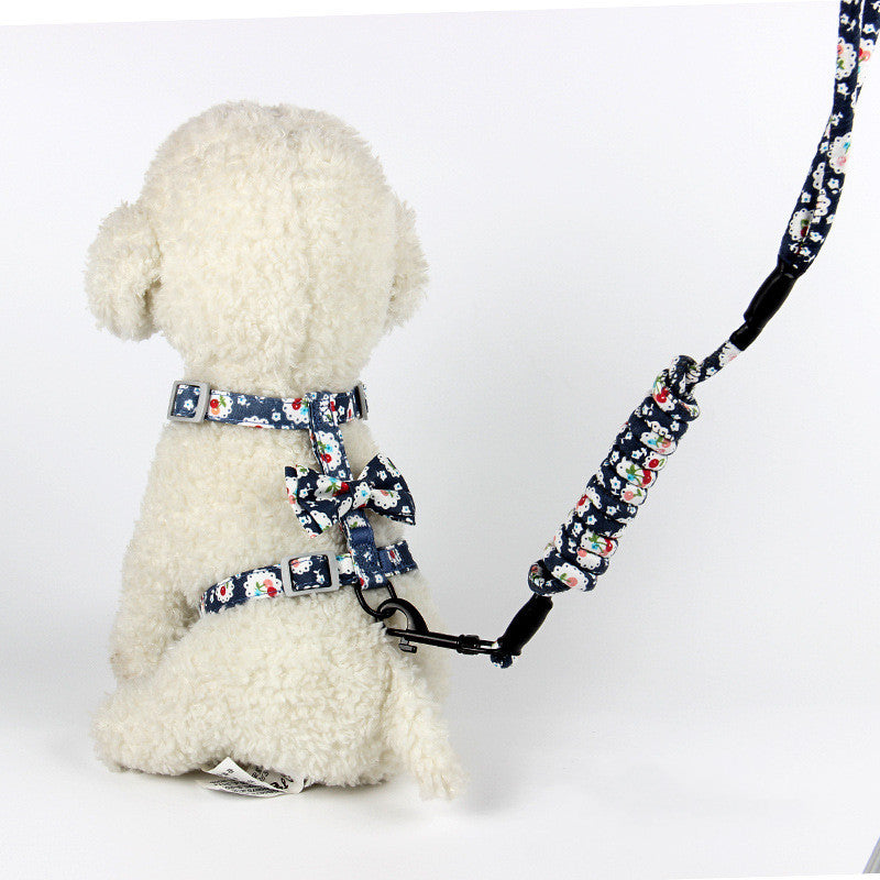 Floral-Inspired Cat Harness & Leash Set