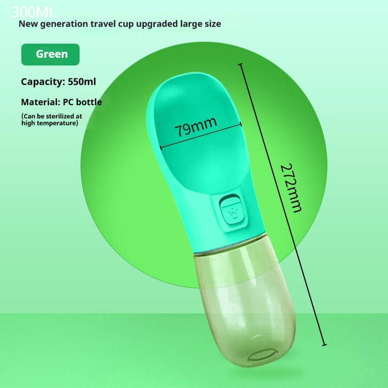 Portable Pet Dog Water & Food Bottle