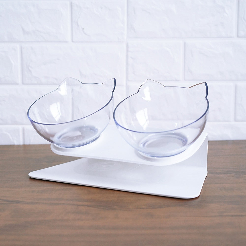 Non-Slip Elevated Double Pet Bowl