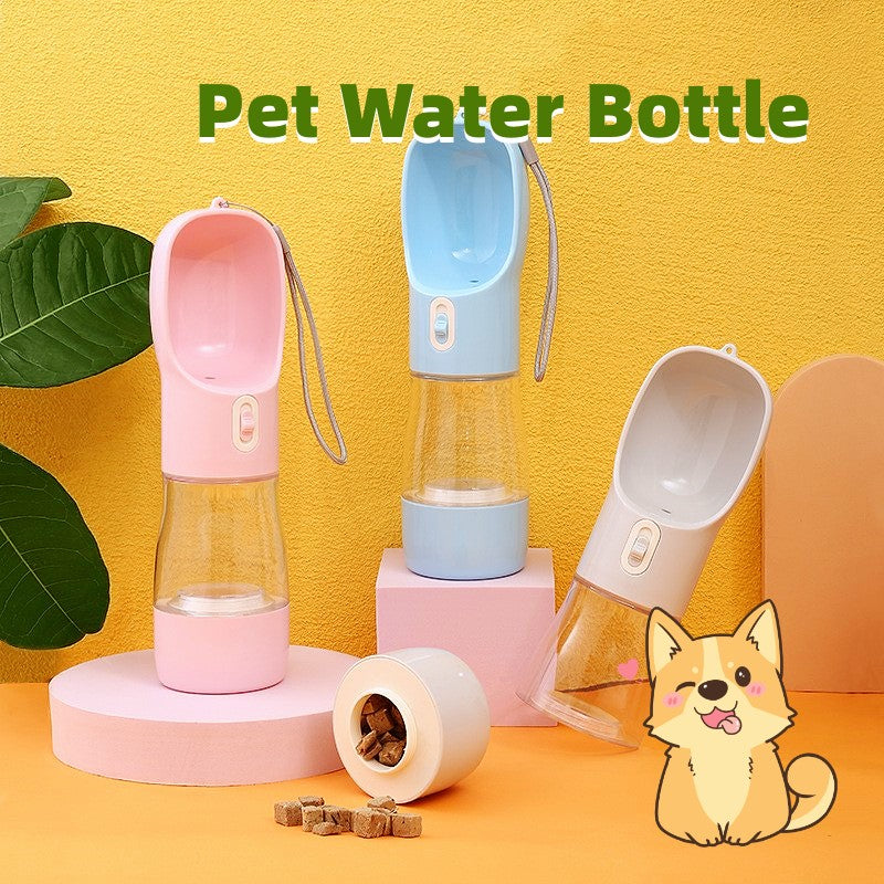Portable Pet Dog Water & Food Bottle