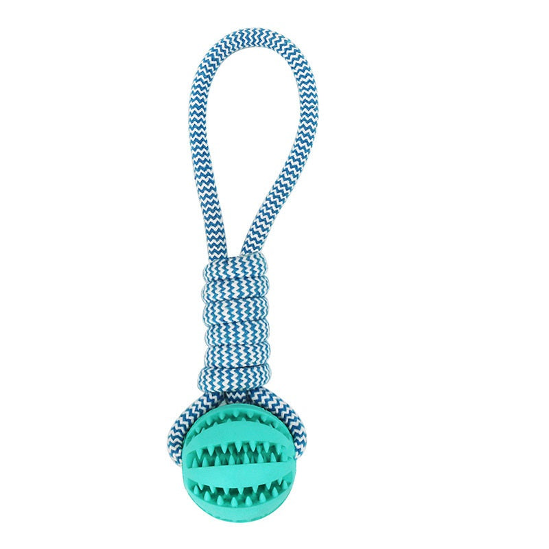 Interactive Dog Chew Ball with Rope