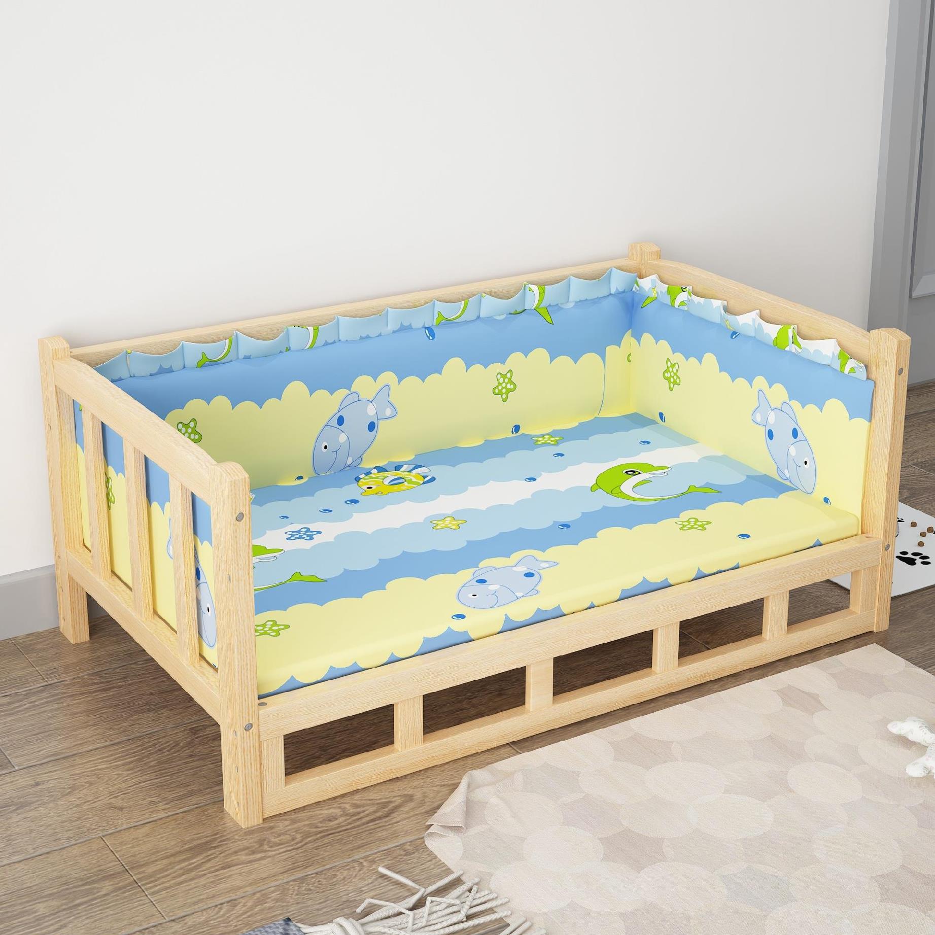 Summer Wooden Pet Bed