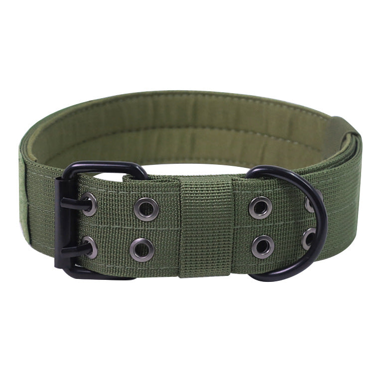 Military-Style Adjustable Dog Collar