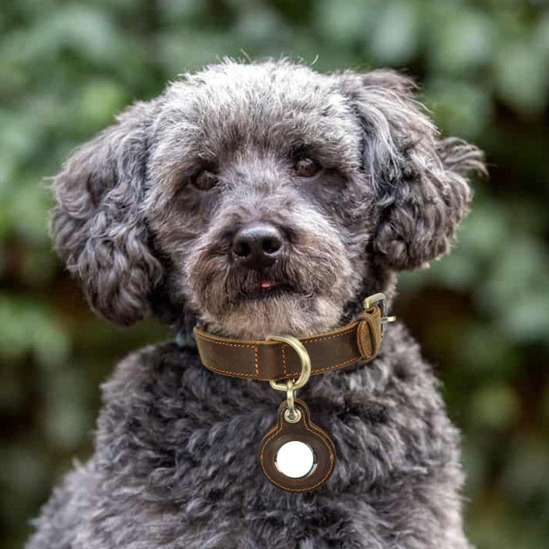 Handmade Retro Leather Dog Collar